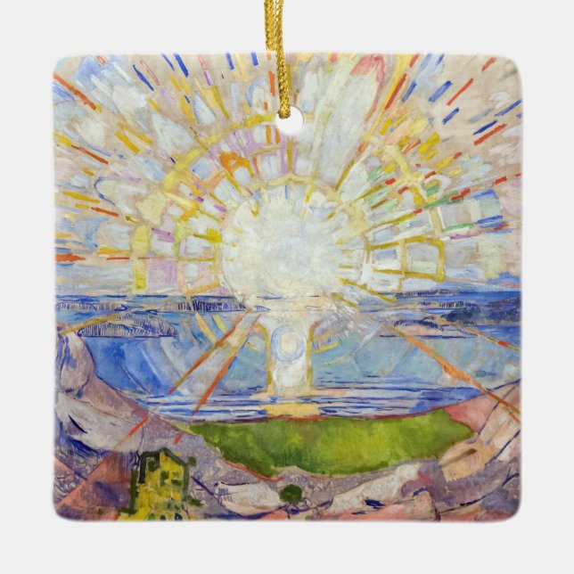 Ornement En Céramique Edvard Munch - Le Soleil 1911 (Devant)