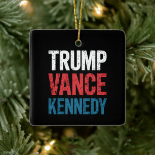 Ornement En Céramique Élection Trump Vance Kennedy 2024