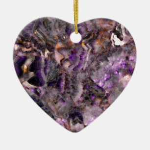 Ornement En Céramique Elégant lavande violette abstraite marbre lilas