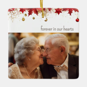 Ornement En Céramique Élégant Noël commémoratif