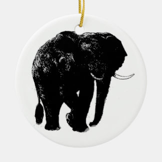Ornement en céramique éléphant