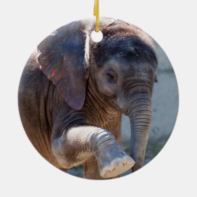 Ornement En Céramique Eléphant bébé (Dos)