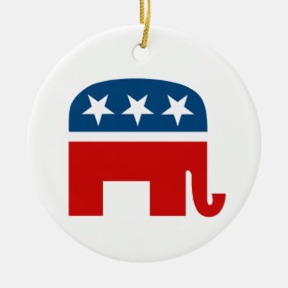 Ornement En Céramique Éléphant républicain