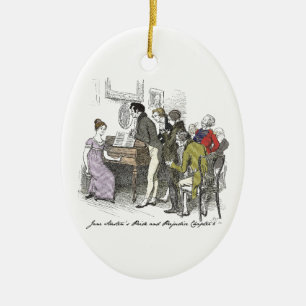 Ornement En Céramique Elizabeth Performs - Jane Austen Pride & Prejudice