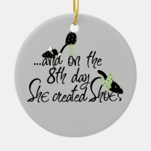 Ornement En Céramique Elle a créé des chaussures