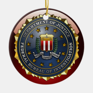 Ornement En Céramique Emblème de FBI