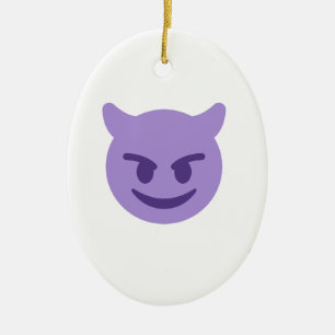 Ornement En Céramique emoji diable