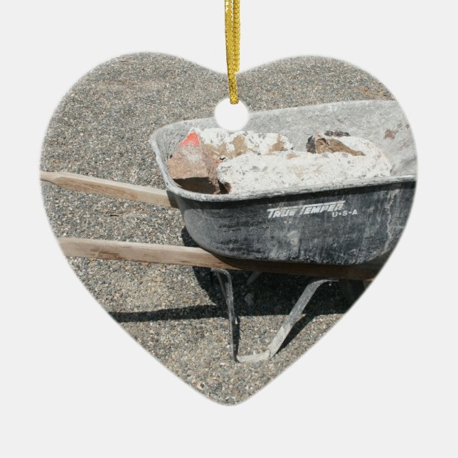 Ornement En Céramique Empruntez une roue (Devant)