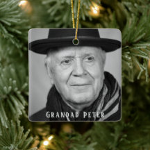 En mémoire d'amour Grand-père noir blanc photo