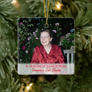 Ornement En Céramique En mémoire de Cardinal Poème Cadeau commémoratif