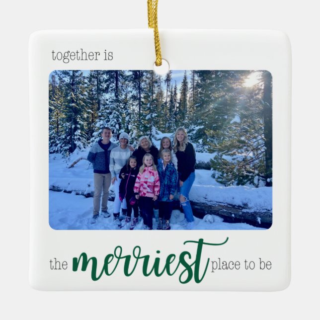 Ornement En Céramique Endroit le plus agréable à être (Devant)