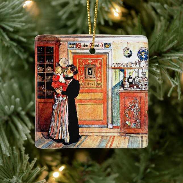 Ornement En Céramique Entre Noël et le nouvel Aco, (Arbre)