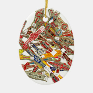 Ornement En Céramique Enveloppeurs à anneaux de cigar