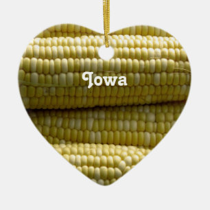 Ornement En Céramique Épi de maïs de l'Iowa
