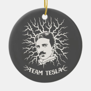 Ornement En Céramique Équipe Tesla