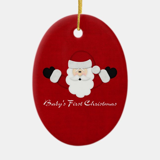 Ornement En Céramique Ęr Noël de Babys (Devant)