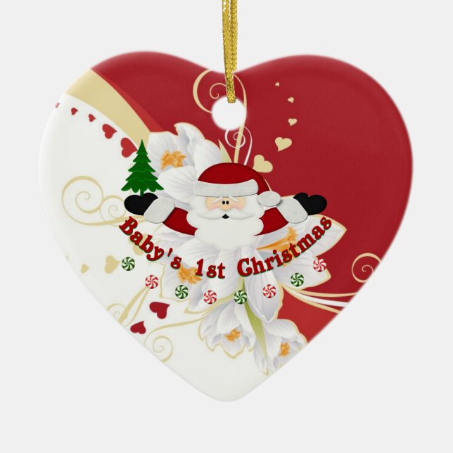 Ornement En Céramique Ęr Noël de Babys (Devant)