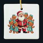 Ornement En Céramique Escadron de soins infirmiers du Père Noël<br><div class="desc">soins infirmiers de noël,  père Noël graphique,  infirmières en pain d'épices,  infirmières de vacances,  noël 2024,  humour de soins infirmiers,  soins de santé de vacances,  soins infirmiers de fête,  soutien de noël,  conception de pain d'épices,  infirmière de noël,  infirmière infirmière de vacances</div>