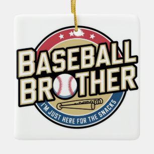 Ornement En Céramique Escouade Frère de baseball