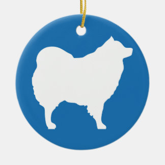 Ornement En Céramique Eskie sur l'ornement bleu