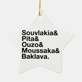 Ornement En Céramique Esperluète grecque de nourriture
