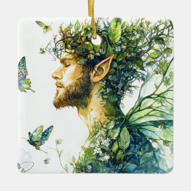 Ornement En Céramique Esprit forestier (Devant)