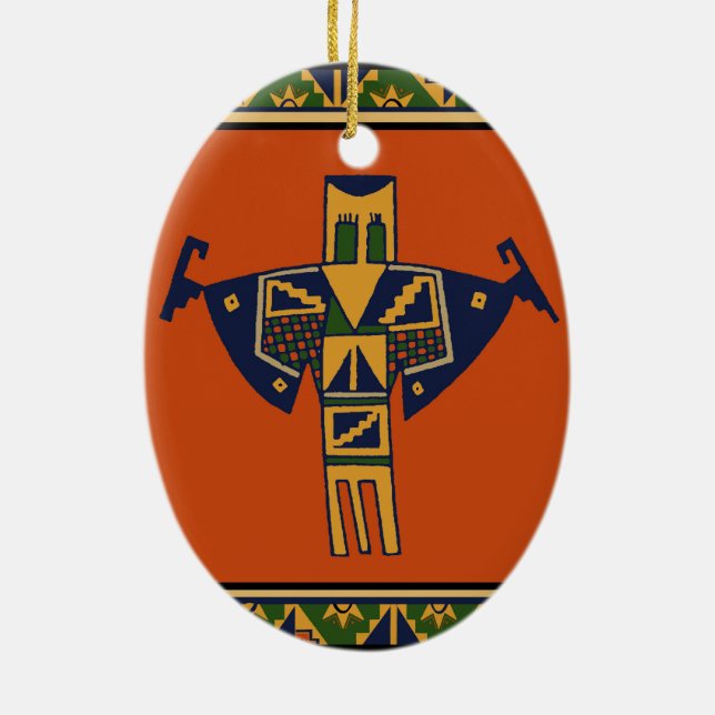 Ornement En Céramique Esprit shaman sud-ouest (Dos)
