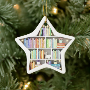 Ornement En Céramique Étagères à livres minuscules Étagère à livres arc-
