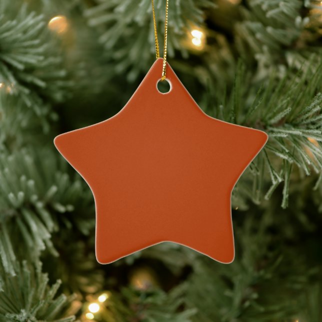 Ornement En Céramique Étoile de rouille (Arbre)