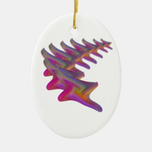 Ornement En Céramique Étoile filante abstraite, cadeaux