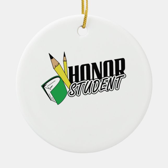 ORNEMENT EN CÉRAMIQUE ÉTUDIANT HONNEUR (Devant)
