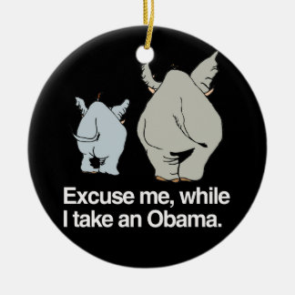 Ornement En Céramique Excusez-moi tandis que je prends un Obama - .png