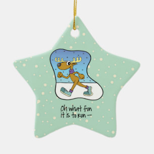 Ornement En Céramique Exercice Reindeer Noël