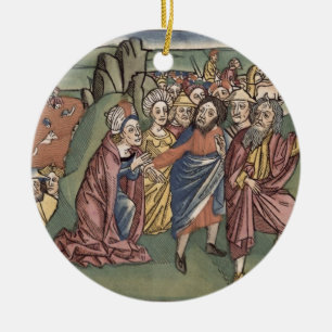 Ornement En Céramique Exode 14 Moïse et les israélites croisant le Re