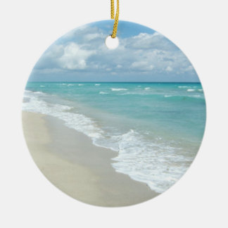 Ornement En Céramique Extreme Relaxation Plage Vue Sable blanc