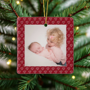 Ornement En Céramique Fa La La Fête de Noël de houx