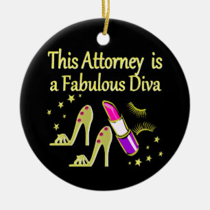 ORNEMENT EN CÉRAMIQUE FABULEUX ATTORNEY DIVA DESIGN