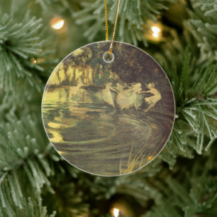 Ornement En Céramique Fairies Whirl par Arthur Black, Vintage Fairy Danc