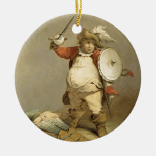 Ornement En Céramique Falstaff avec le corps de Hotspur, c.1786 (huile