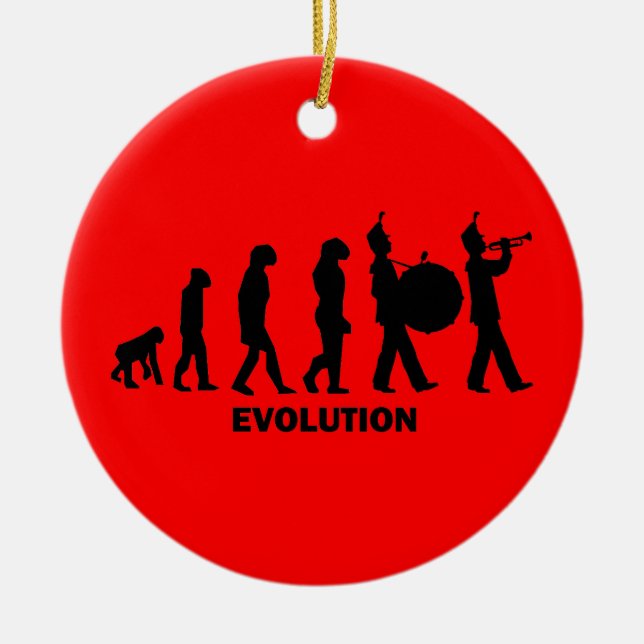 Ornement En Céramique fanfare d'évolution (Devant)