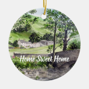 Ornement En Céramique Farmhouse near Thirlmere, Lake District, England