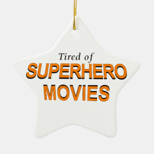 Ornement En Céramique Fatigué Des Films Superhero