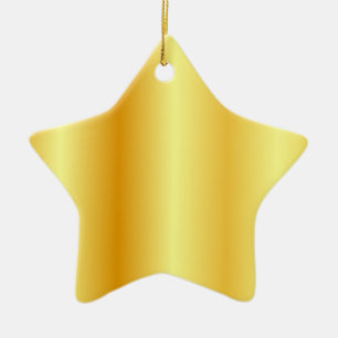 Ornement En Céramique Faux Gold Metallic Look Modèle blanc personnalisé