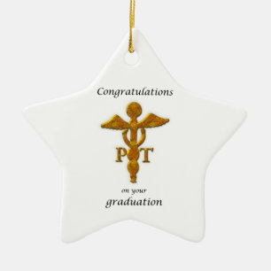Ornement En Céramique Félicitations à l'obtention d'un diplôme de physio