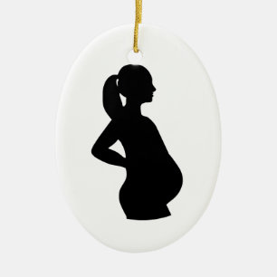 Ornement En Céramique Femme enceinte