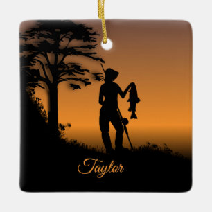 Ornement En Céramique Femme Fisher à Dusk Personal