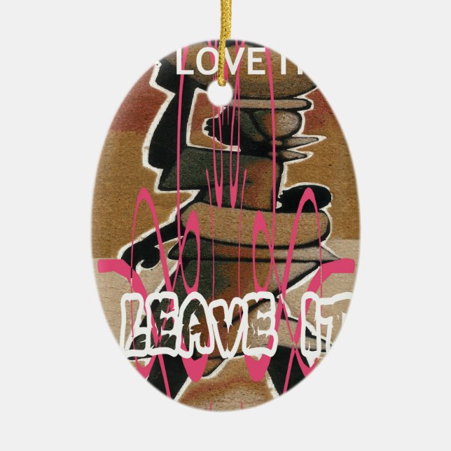 Ornement En Céramique Femmes et enfants La vie n'est pas juste ; habitue (Devant)