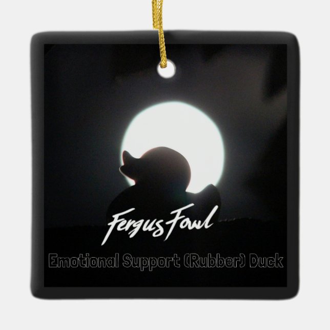 Ornement en céramique FergusFowl ES(R)D (Devant)