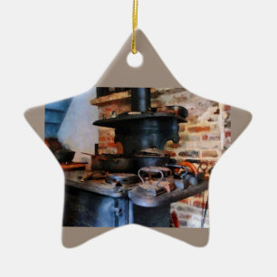 Ornement En Céramique Fers Chauffants Sur Cuisinière
