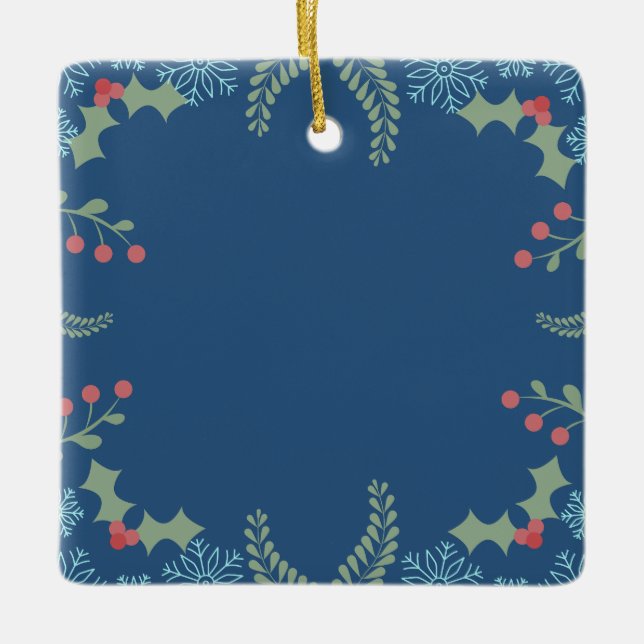 Ornement En Céramique Festive Garland (Devant)